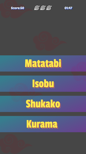 Quiz de Anime Herois de Konoha Screen 2