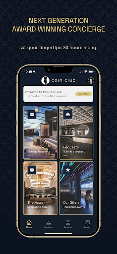 Android application Coin Club Concierge screenshort