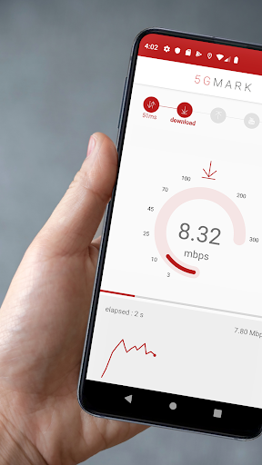 Android application 5GMARK Speed & Quality Test screenshort