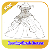 Drawing Sketch Dresses icon