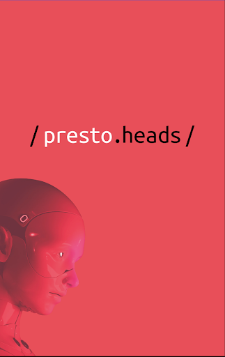 Android application Prestoheads - Hello World screenshort