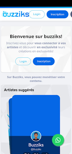 Android application Buzziks screenshort