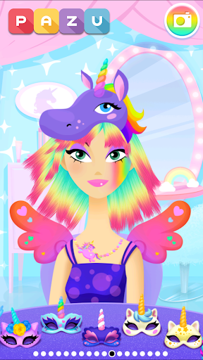 Girls Hair Salon Unicorn - Hairstyle kids games  Screenshots 4