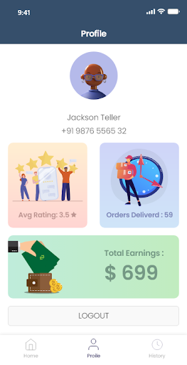 Multi Store Grocery Delivery Screen 3