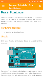 Arduino Tutorials - Examples Screenshot