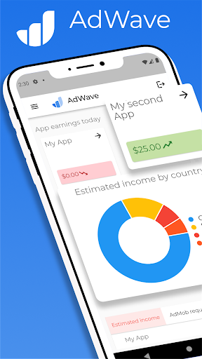 Android application AdWave - Console for AdMob screenshort