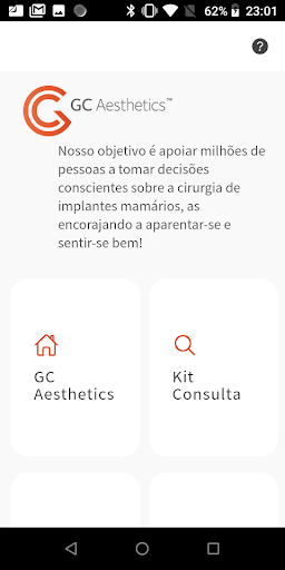 Android application GC Aesthetics screenshort