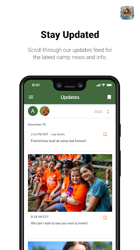 Android application Camp Carl screenshort