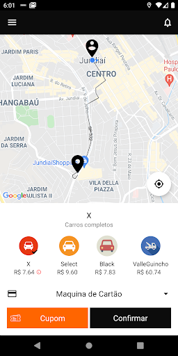 Android application PUBMIX - Passageiro screenshort