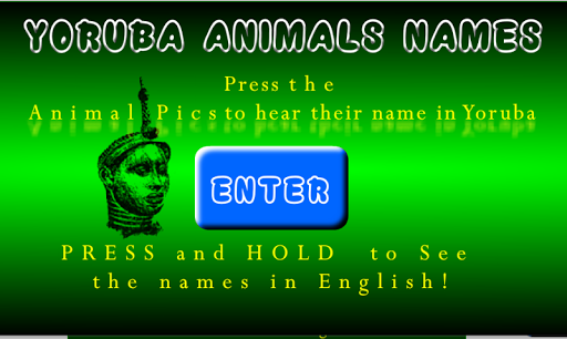 Yoruba Animal Names Screen 2