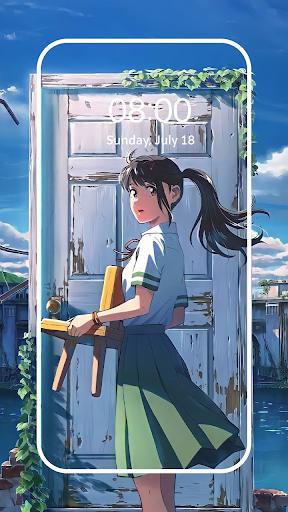 Android application Makoto Shinkai HD Wallpaper screenshort