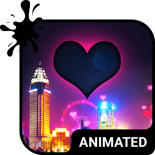 Night Love Animated Keyboard +  Icon