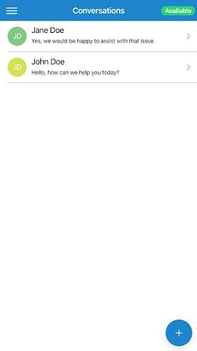 qVOICE Messaging Screen 2