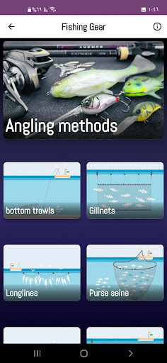 Android application Fishing Gear screenshort