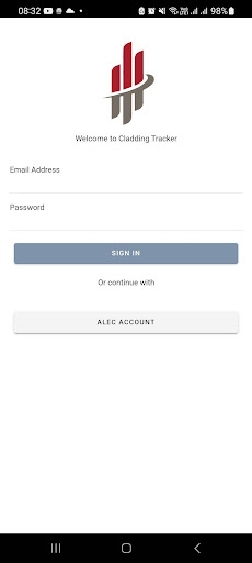 Android application AES - Cladding Tracker screenshort