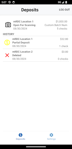 Local Bank RDC PRO Screen 2