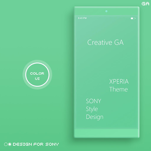 Android application COLOR™ XPERIA Theme | GREEN screenshort