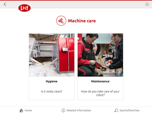 Lely Consumables Info Tool Screen 3