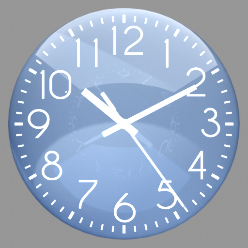 Pastel Color Clock Widget Logo