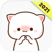 Mochi Mochi Peach Cat Stickers  for WAStickerApps 1.1 Icon