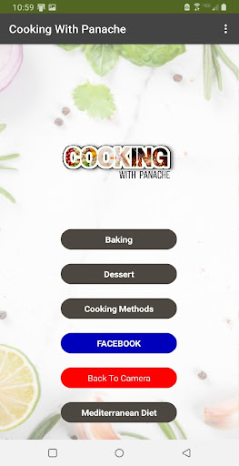 Android application Cooking With Panache screenshort