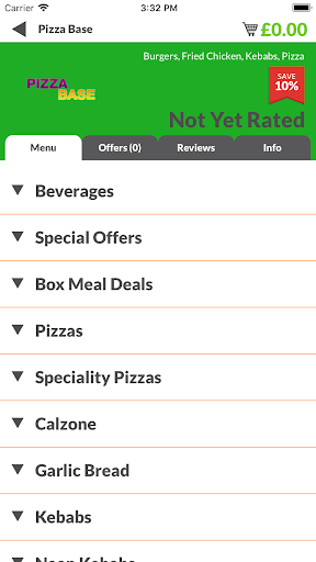 Pizza Base WF10 Screen 2