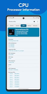 Device Info: Phone CPU, System Screenshot