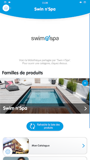 Android application Swim n' spa screenshort