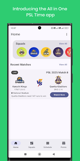 PSL 2025 Schedule and Squads Screenshot 1 - AppWisp.com