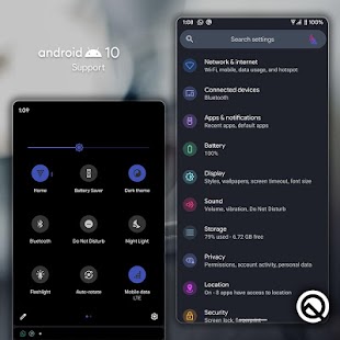 Gravija Substratum Theme Capture d'écran