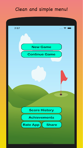 Android application Mini-Golf Score Card screenshort