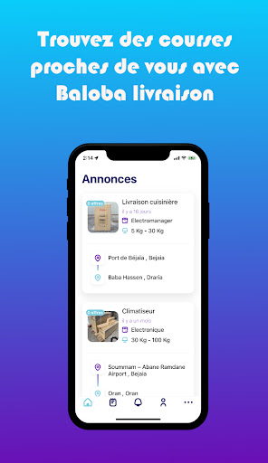 Android application Baloba Chauffeur screenshort