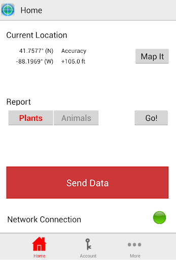Android application MISIN: Report Invasive Species screenshort