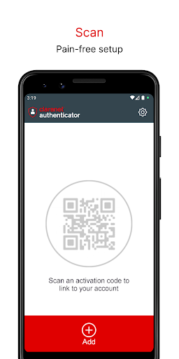 Android application Claranet Authenticator screenshort