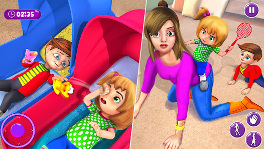 Captura 6 Madre virtual Gemelos Bebé android