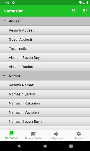 Android application Namaz Dua ve Sureleri screenshort