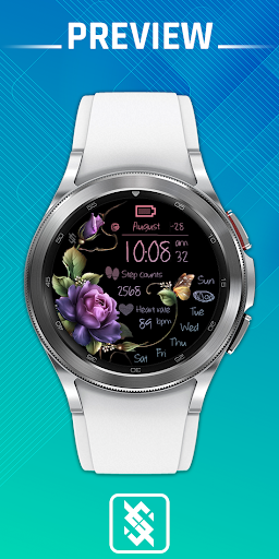 Android application BFF32 - Neon Art Flower Purple screenshort