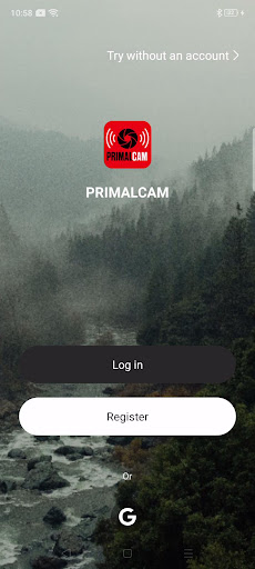 Android application PRIMALCAM screenshort