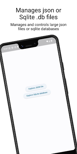 Android application Explorer big Json & Sqlite db screenshort