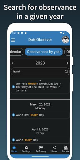 DateObserver Screen 2