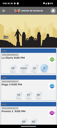 Loterías de Honduras Screen 2