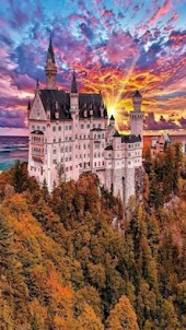 fairy tale castle wallpaper