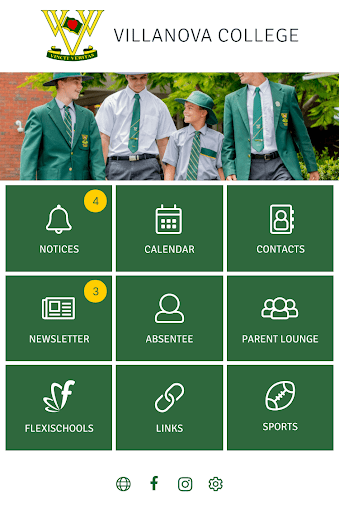 Android application Villanova College screenshort