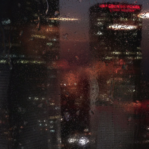 rain on glass wallpaper logo
