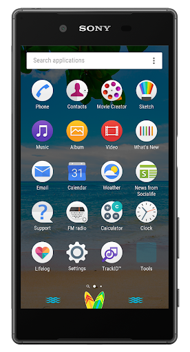 Summer Time Xperia™ Theme Screen 3
