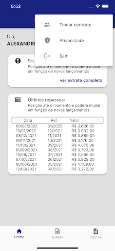 Portal da Administradora Screen 3