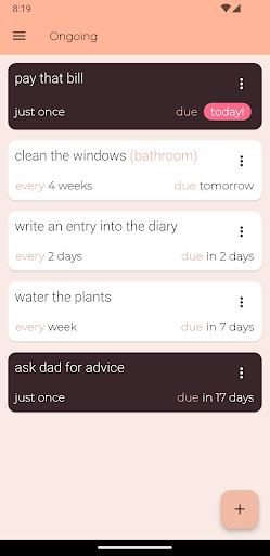 Android application Ongoing screenshort