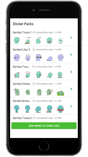 Animated Dino Gembul WASticker