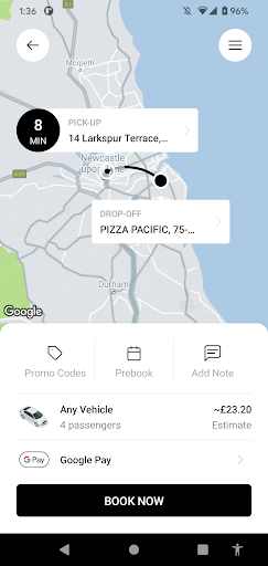 Nearby Express Taxis Screen 3