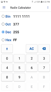 Екранна снимка на NT Calculator